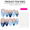 (XS) Blue Tip Fake Nails - Durable Stage Performance 3