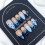 (XS) Blue Tip Fake Nails - Durable Stage Performance 8