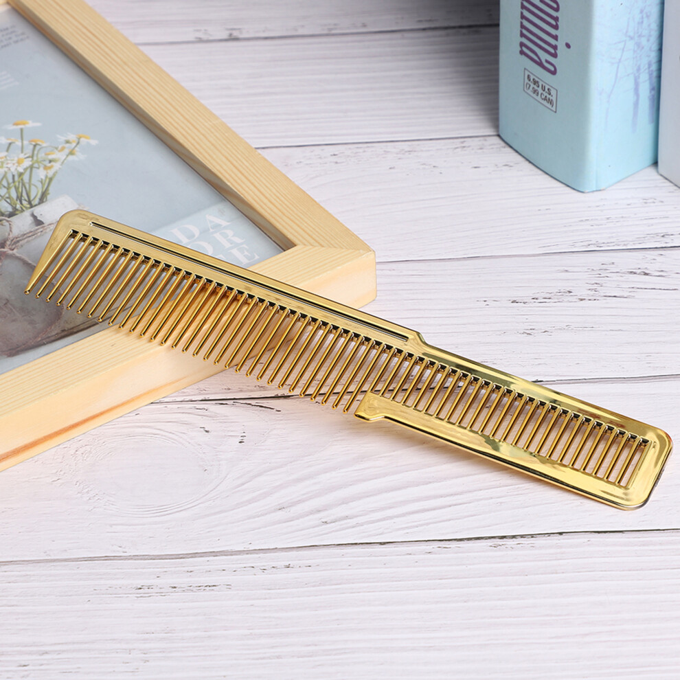 Unisex Gold Hairdressing Comb Professional Styling Tool For Home Salon Use 20Cm
