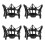 4Pcs Portable Mic Holder Shock Mount Black Durable for Streaming 2