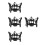 4Pcs Portable Mic Holder Shock Mount Black Durable for Streaming 3