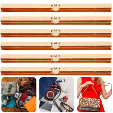 Lightweight Metal Wallet Frames 6 Pack 19cm Gold Hardware for Bags and Purses