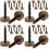 32Pcs Brass Mirror Screws with Decorative Caps for Easy Wall Mounting 4