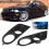 Matte Black Front Foglight Covers Pair E46 M3 3