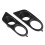 2pcs Fog Light Covers Front Bumper E46 M3 Matte 4