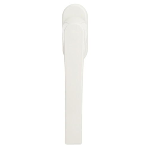 Flat Opening Window Handle, White Aluminium