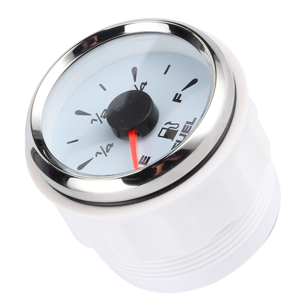 2In 190Î© Digital Fuel Gauge With 8 Colors Backlight, 52Mm For 12V/24V Vehicles Silver 5011392317862