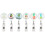 Portable Rotating Work Card Clip with Drawstring, ABS, 118g 2