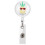 Portable Rotating Work Card Clip with Drawstring, ABS, 118g 3