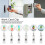 Portable Rotating Work Card Clip with Drawstring, ABS, 118g 5