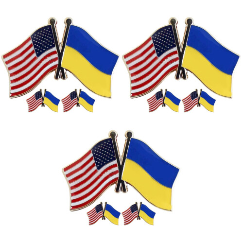 9Pcs Versatile Alloy National Flag Brooch Pins Multi Color Decorative 1