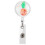 Portable Rotating Work Card Clip with Drawstring, ABS, 118g 7
