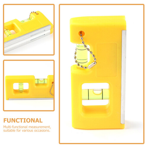Yellow Small Level Bubble Tool Magnetic Measuring Accessories 2
