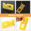 Yellow Small Level Bubble Tool Magnetic Measuring Accessories 6