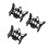 3Pcs Recording Mic Stand Shock Mount Black Plastic and Metal Durable 5
