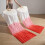 2Pièces Éventails Dégradé Pour Danse, Bambou Multi-Couleur 7