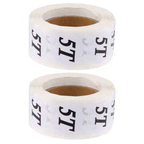 Clothing Size Sticker Labels Multi- -Adhesive