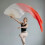2Pièces Éventails Dégradé Pour Danse, Bambou Multi-Couleur 8