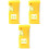 3Pcs Small Level Bubble Tool Yellow Plastic High Precision Measuring 2