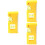 3Pcs Small Level Bubble Tool Yellow Plastic High Precision Measuring 4