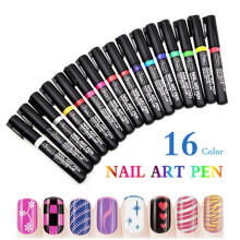 16Pcs Nail Art Paint Pens Set - 3D Polish DIY Kit for Nails
