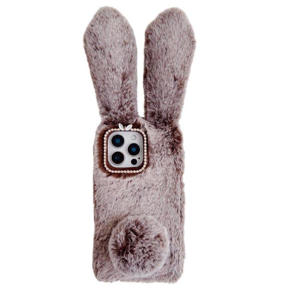 () Case For Iphone 17E Cute Plush Rabbit Ears Autumn And Winter Plush Phone Case 764563235209