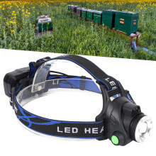 Outdoor LED Head Torch USB Port
