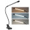 LED Clip Reading Light, 8W, Adjustable Brightness, Black 1