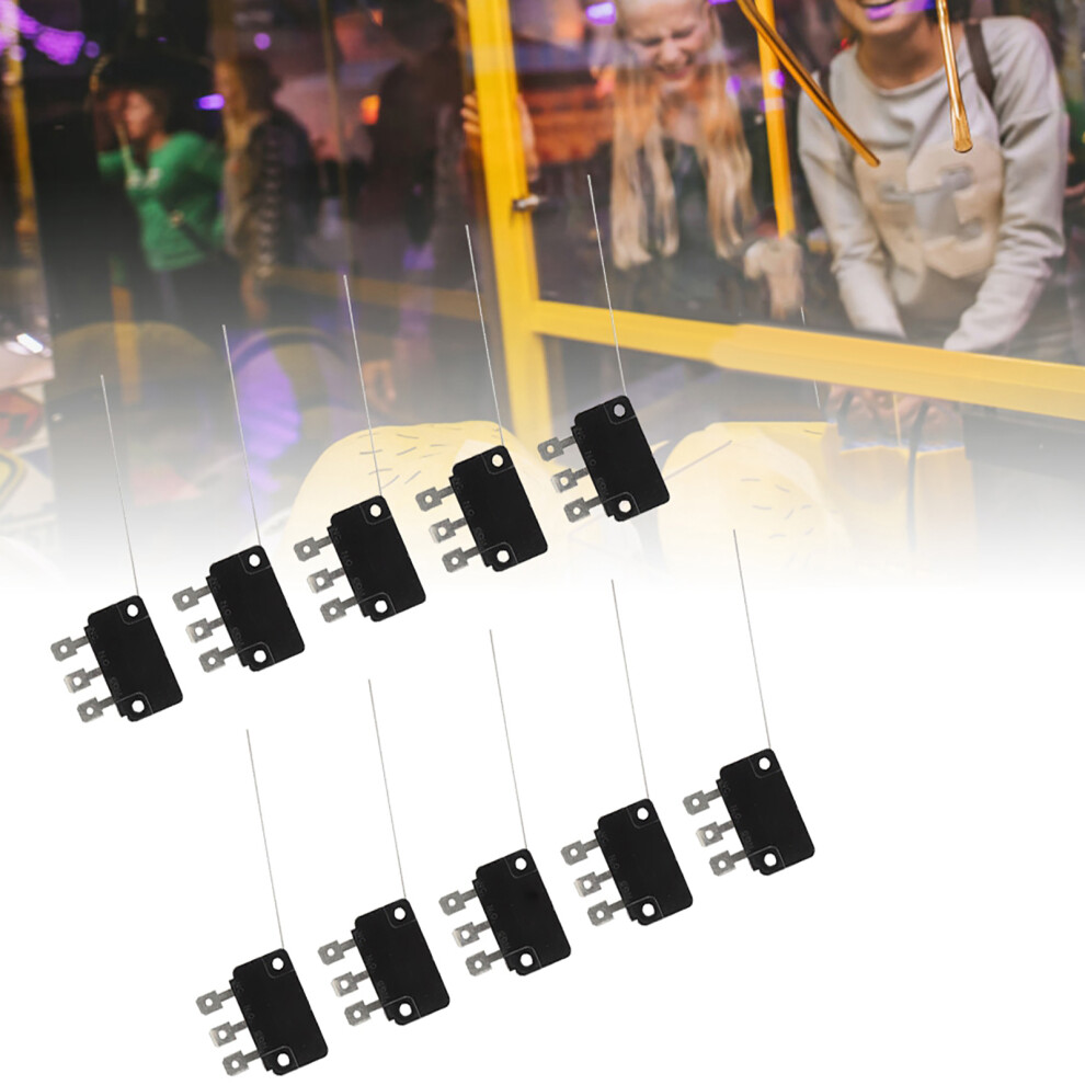 10 Pack Micro Switch Normally Open Long Pin For Electronic & Arcade Buttons 3291392516256