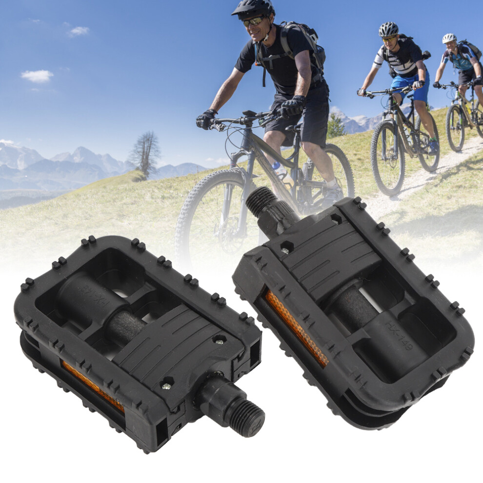 Vintage Folding Mountain Bike Pedals Nylon Non-Slip Cycling Parts (Black) Black 5071392322181