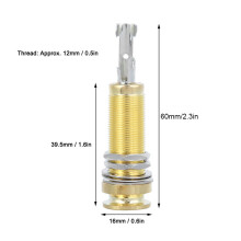 Electric Guitar End Pin Jack, Strap Lock