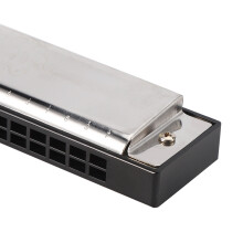 24 Hole C Harmonica Stainless Steel for Beginners, Adults & Students