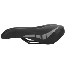 PU Leather Hollow Folding Bike Seat 27x17x8cm Breathable Black