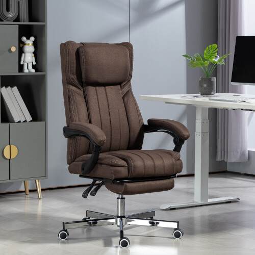 Vinsetto Silla de Masaje Marrón 65 x 61 x 118 cm 1