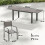 Outsunny Conjunto de Jardín Gris 225 x 85 x 75 cm 3