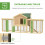 PawHut Gallinero Marrón 204 x 85 x 93 cm 5