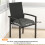Outsunny Cojines para Silla Gris 39.5 x 39.5 x 10 cm 3