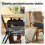 Outsunny Cojines para Silla Gris 39.5 x 39.5 x 10 cm 4