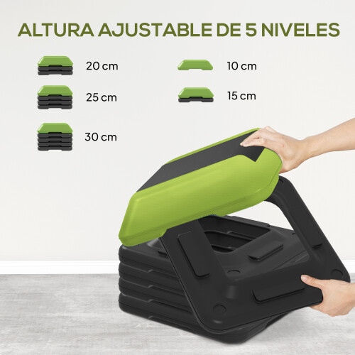 Step de Aeróbic Verde 40 x 40 x 30 cm 1