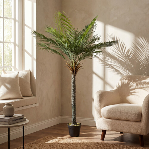 Homcom Palmera Artificial Verde 80 x 60 x 180 cm 2