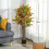 Homcom Crotón Artificial Verde 55 x 55 x 120 cm 3
