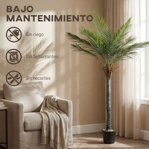 Homcom Palmera Artificial Verde 80 x 60 x 180 cm 1