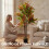 Homcom Crotón Artificial Verde 55 x 55 x 120 cm 6