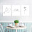 3pcs Canvas Wall Decor, Simple Abstract Art 2