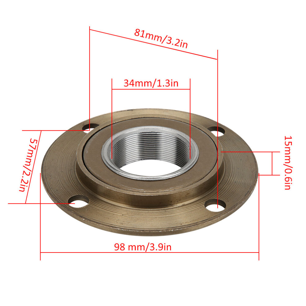 Aluminium Toothless Flywheel For Bike Tricycle 98Mm Diameter 8401392325009