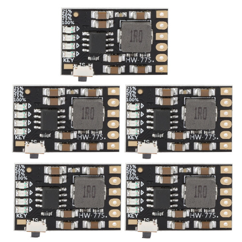 5pcs 2A 5V Lipo Battery Module Power Supply with Boost & Protection 1