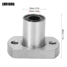 High Accuracy Steel Flange Linear Bearing Ellipse Model LMH6Uu LMH8Uu LMH10UU