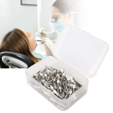 100Pcs Nylon Dental Polishing Brush Kit with Storage Box – White or Mixed Color