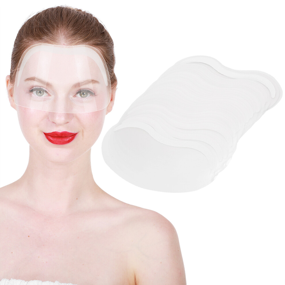 50Pcs Plastic Dyeing Hairdressing Salon Eye Face Protection Shields 4631392326124