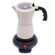 Stovetop Espresso Machine with Electric Heating Plate Espresso Maker for Induction Cooker Espresso 6 Cups EU Plug